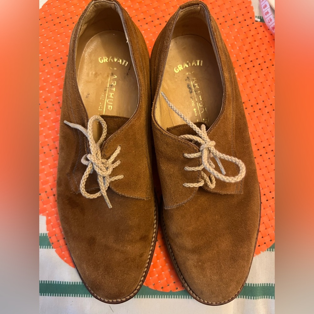 Gravati Per Arthur Beren Tan Suede 7 1/2 m 15445